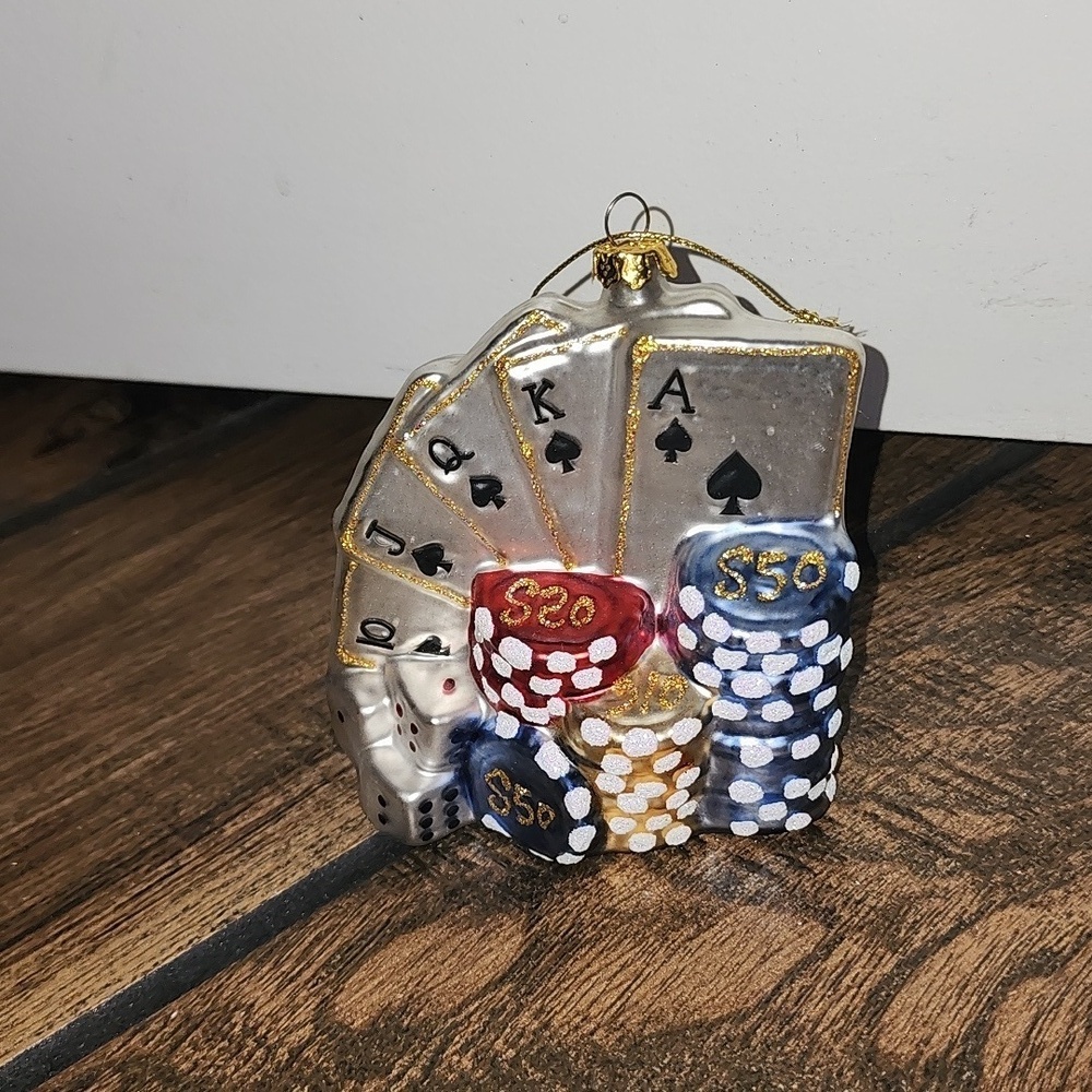 NWT Poker Playing Cards Casino Tree Ornament​​​​